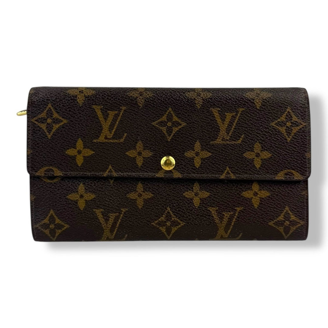 Louis Vuitton Brown Monogram Sarah Femme Wallet - Lux Central