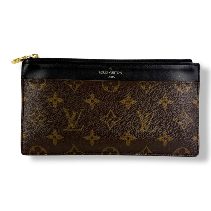 Louis Vuitton Brown Monogram Slim Purse - Lux Central