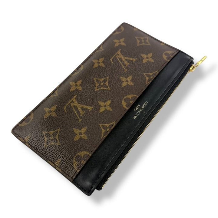 Louis Vuitton Brown Monogram Slim Purse - Lux Central