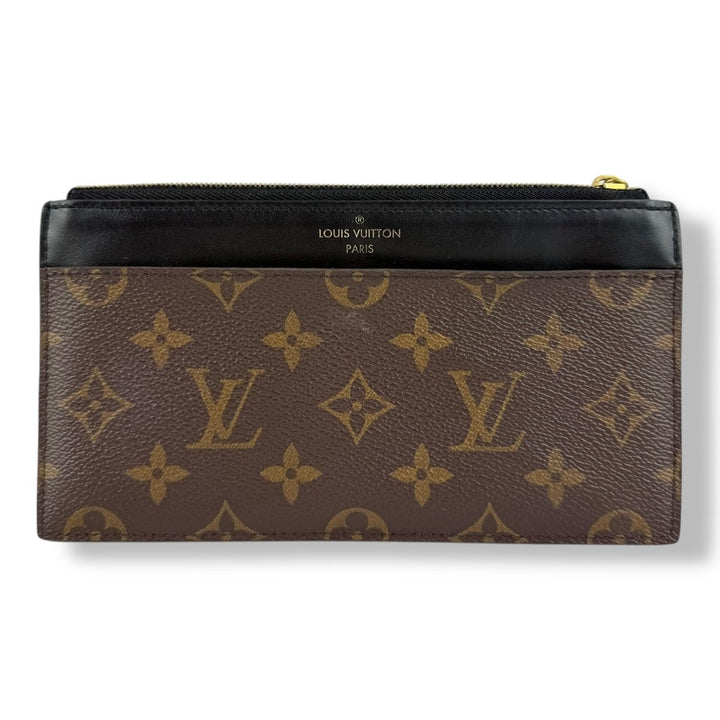 Louis Vuitton Brown Monogram Slim Purse - Lux Central