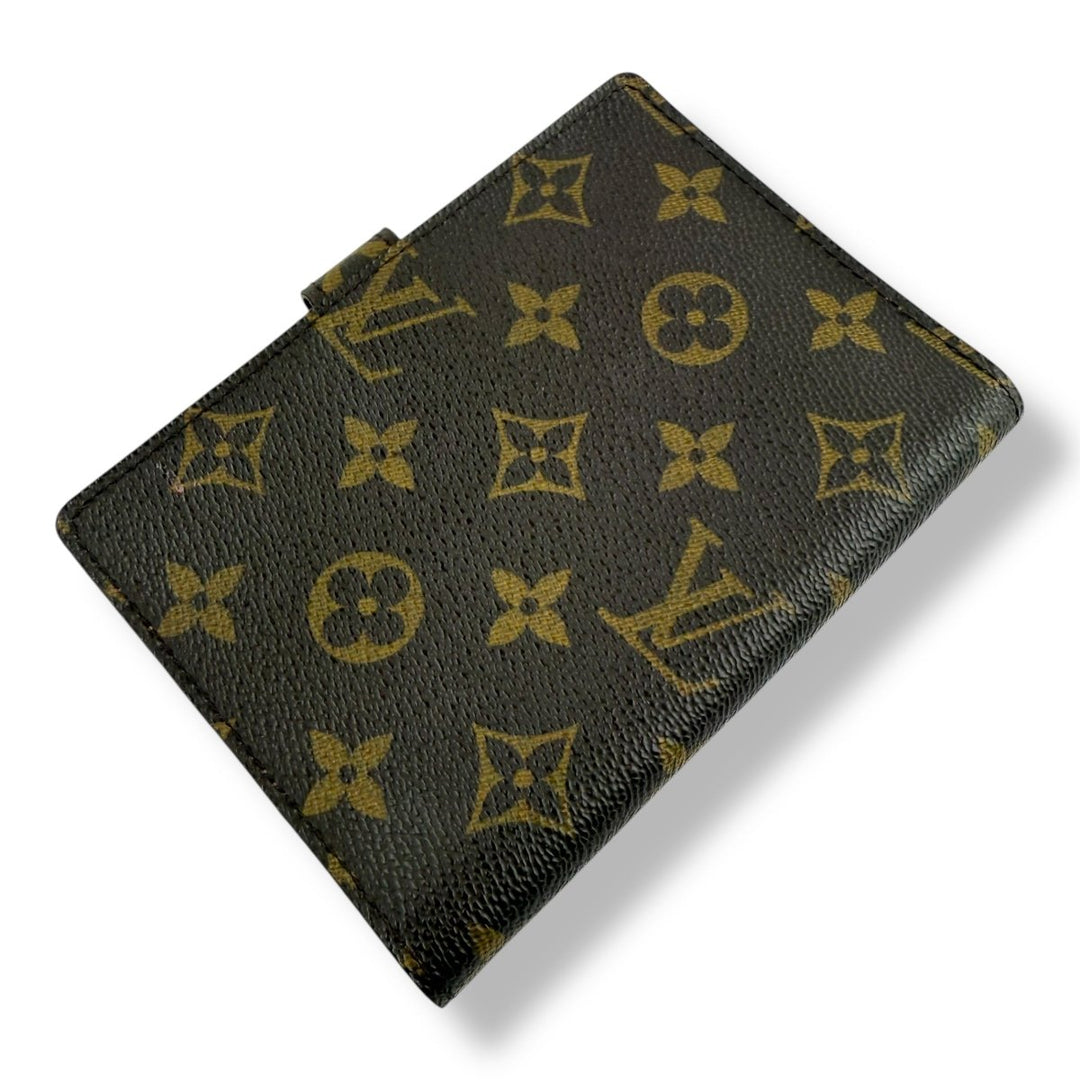 Louis Vuitton Brown Monogram Small Ring Agenda Wallet - Lux Central