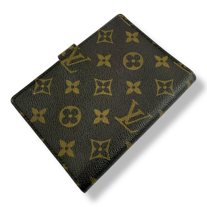 Louis Vuitton Brown Monogram Small Ring Agenda Wallet - Lux Central