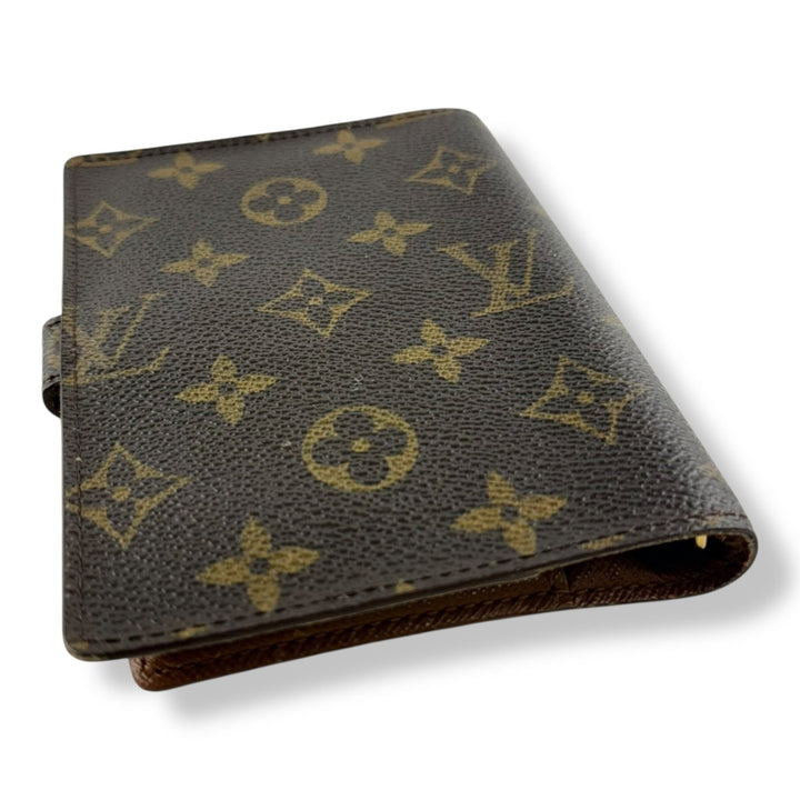 Louis Vuitton Brown Monogram Small Ring Agenda Wallet - Lux Central