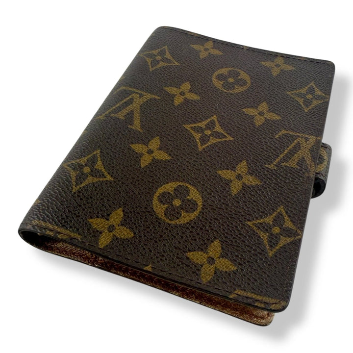 Louis Vuitton Brown Monogram Small Ring Agenda Wallet - Lux Central