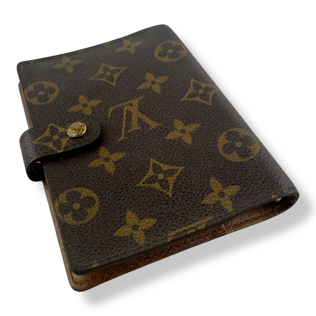 Louis Vuitton Brown Monogram Small Ring Agenda Wallet - Lux Central