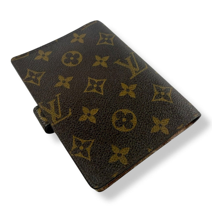 Louis Vuitton Brown Monogram Small Ring Agenda Wallet - Lux Central