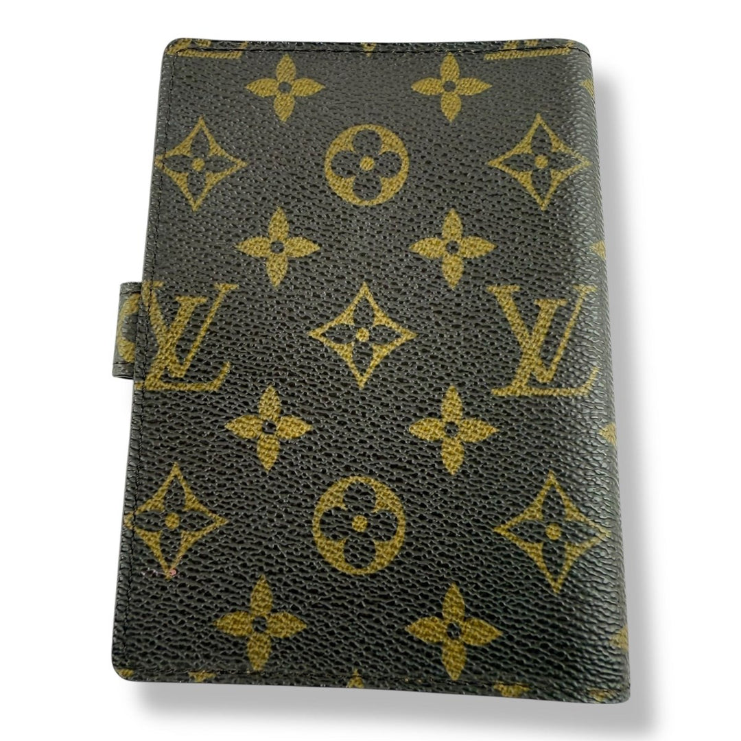 Louis Vuitton Brown Monogram Small Ring Agenda Wallet - Lux Central