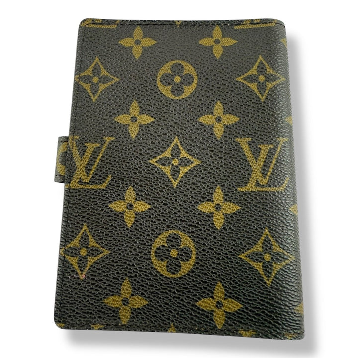 Louis Vuitton Brown Monogram Small Ring Agenda Wallet - Lux Central