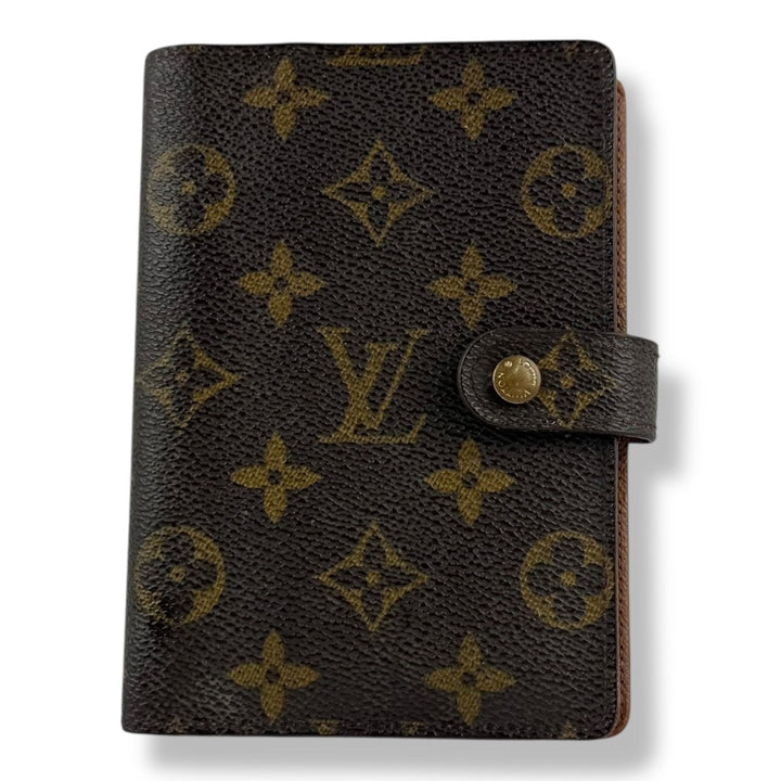 Louis Vuitton Brown Monogram Small Ring Agenda Wallet - Lux Central