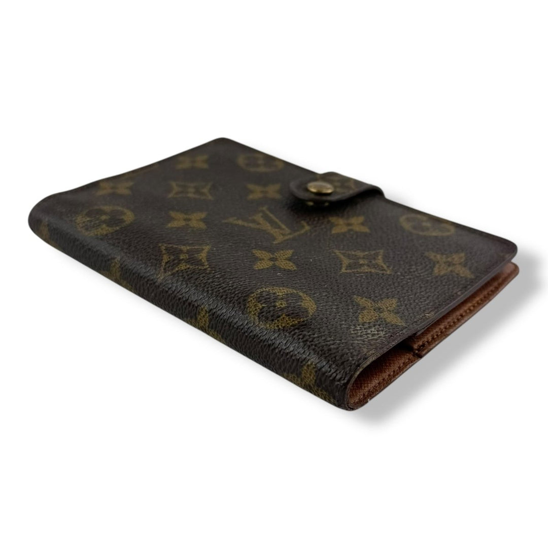 Louis Vuitton Brown Monogram Small Ring Agenda Wallet - Lux Central