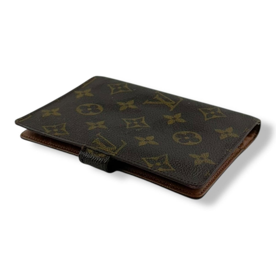 Louis Vuitton Brown Monogram Small Ring Agenda Wallet - Lux Central