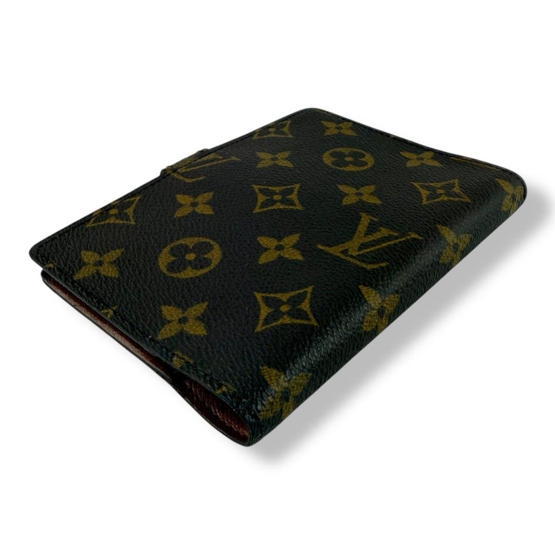Louis Vuitton Brown Monogram Small Ring Agenda Wallet - Lux Central