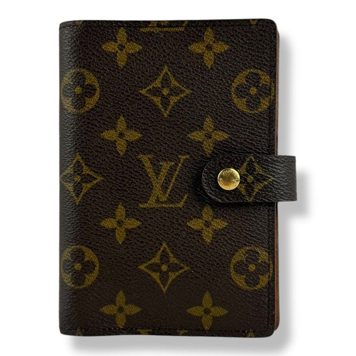 Louis Vuitton Brown Monogram Small Ring Agenda Wallet - Lux Central