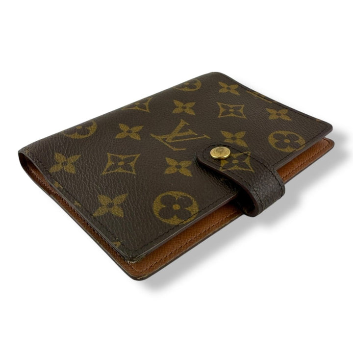 Louis Vuitton Brown Monogram Small Ring Agenda Wallet - Lux Central