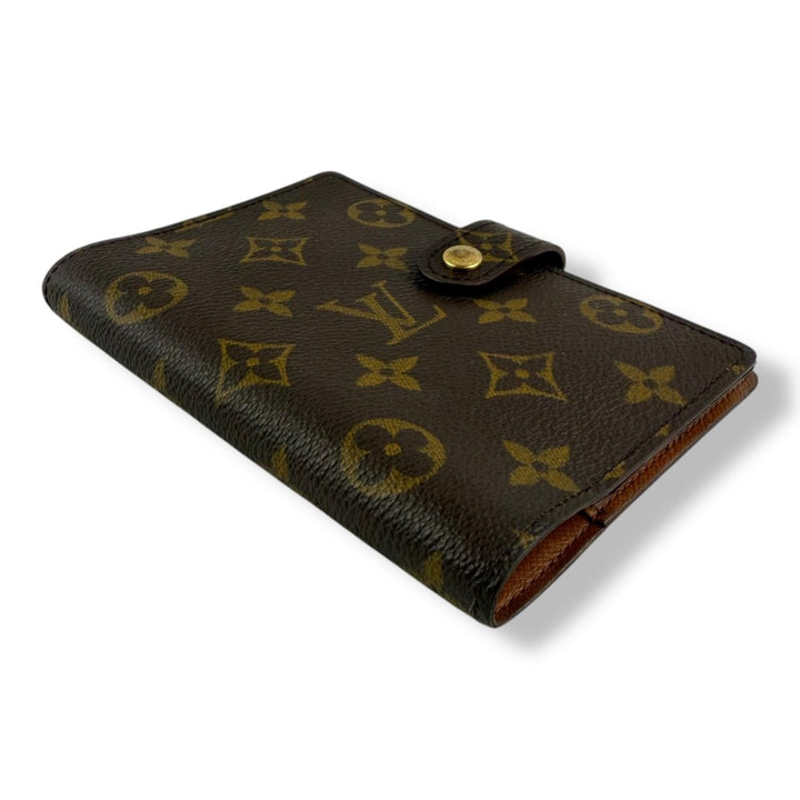 Louis Vuitton Brown Monogram Small Ring Agenda Wallet - Lux Central