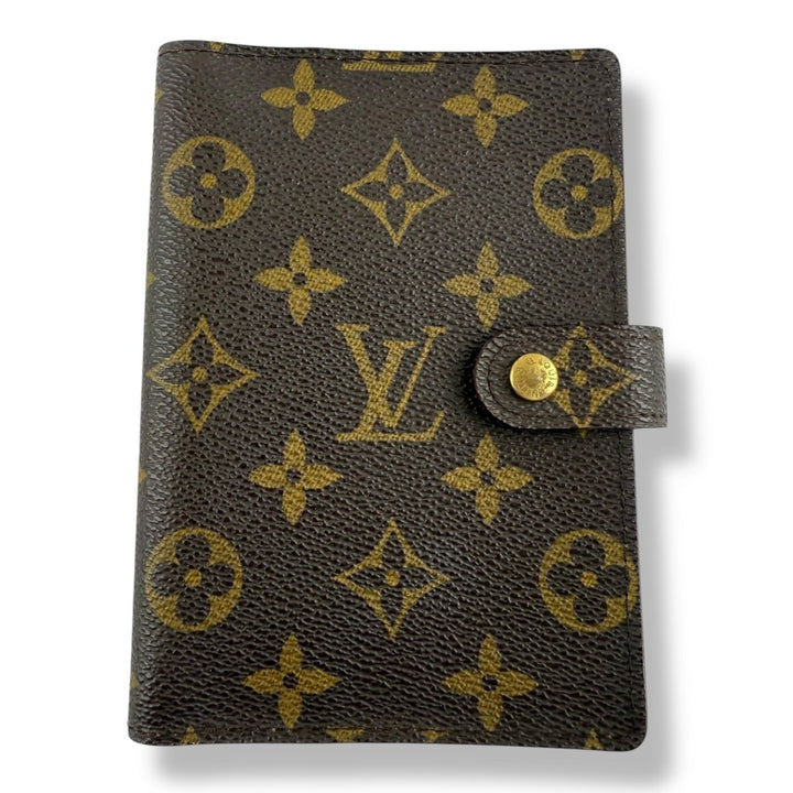 Louis Vuitton Brown Monogram Small Ring Agenda Wallet - Lux Central