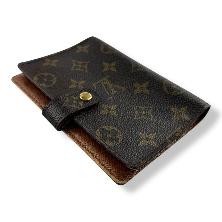 Louis Vuitton Brown Monogram Small Ring Agenda Wallet - Lux Central