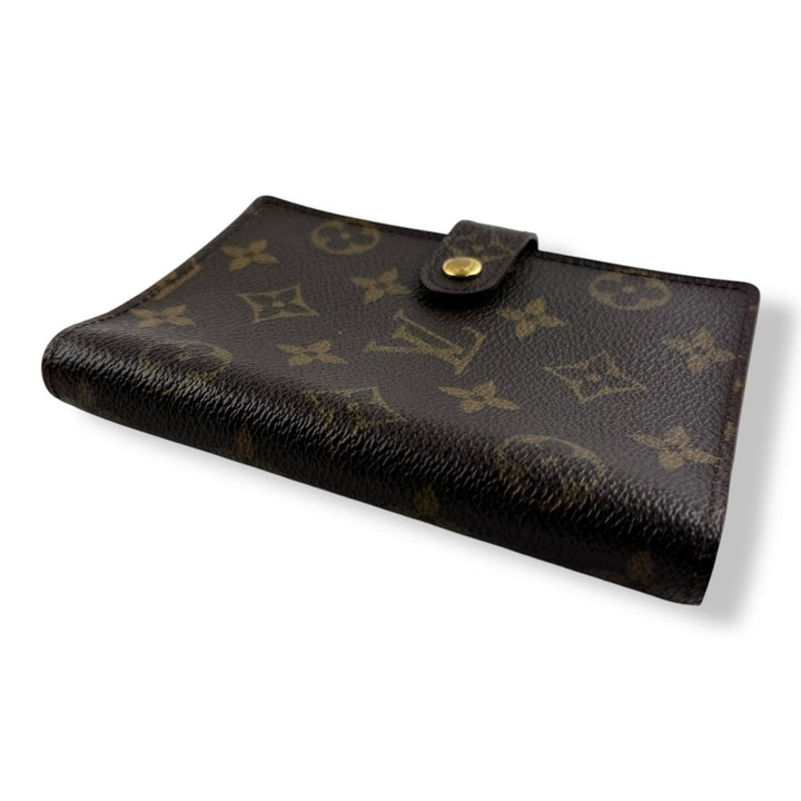 Louis Vuitton Brown Monogram Small Ring Agenda Wallet - Lux Central