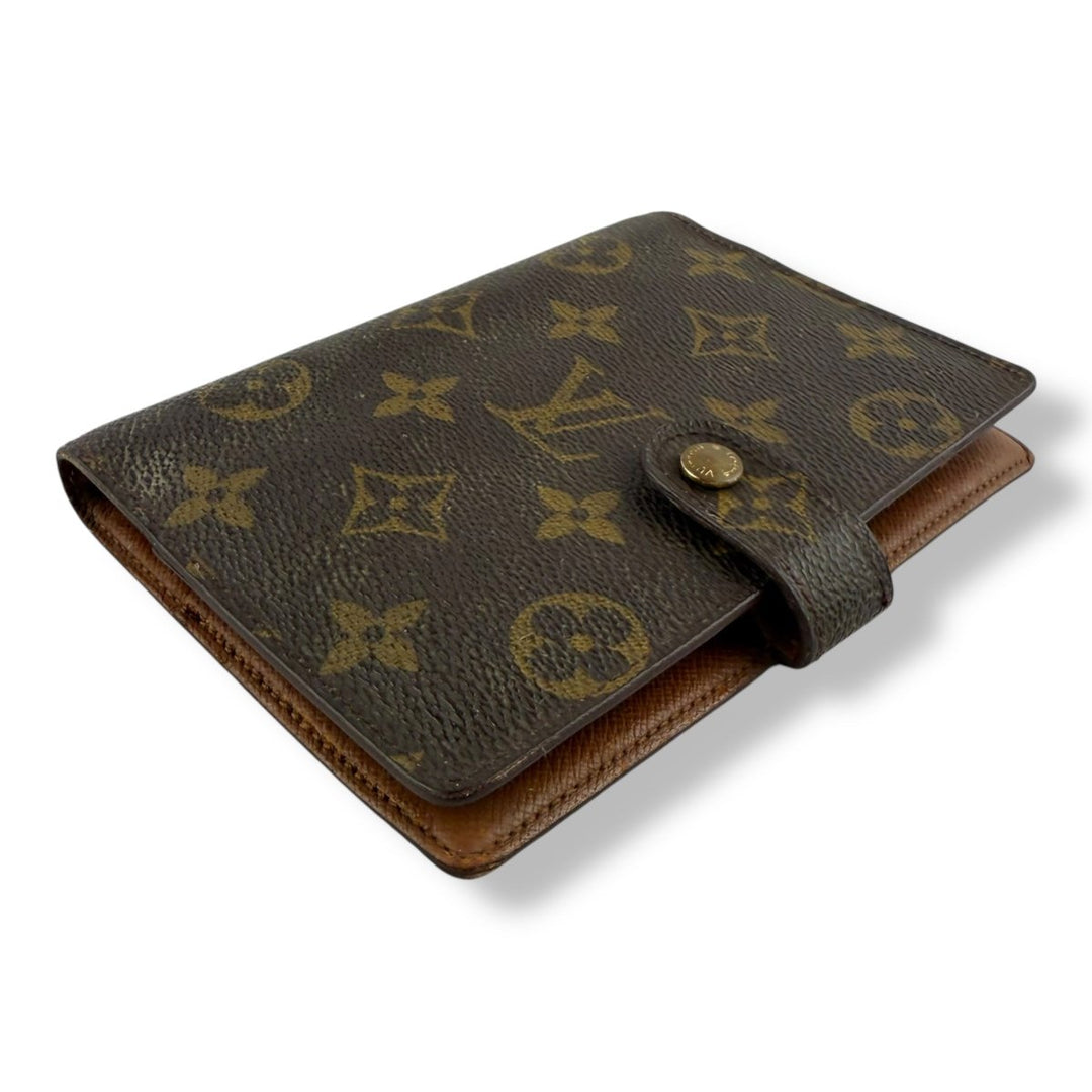 Louis Vuitton Brown Monogram Small Ring Agenda Wallet - Lux Central