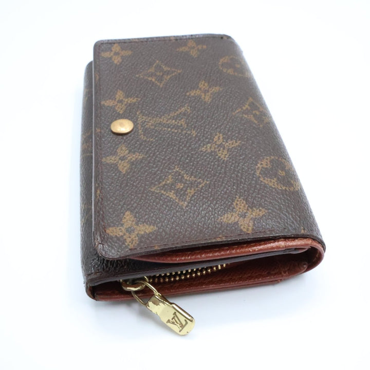 Louis Vuitton Brown Monogram Small Zippy Purse 8594 - Lux Central