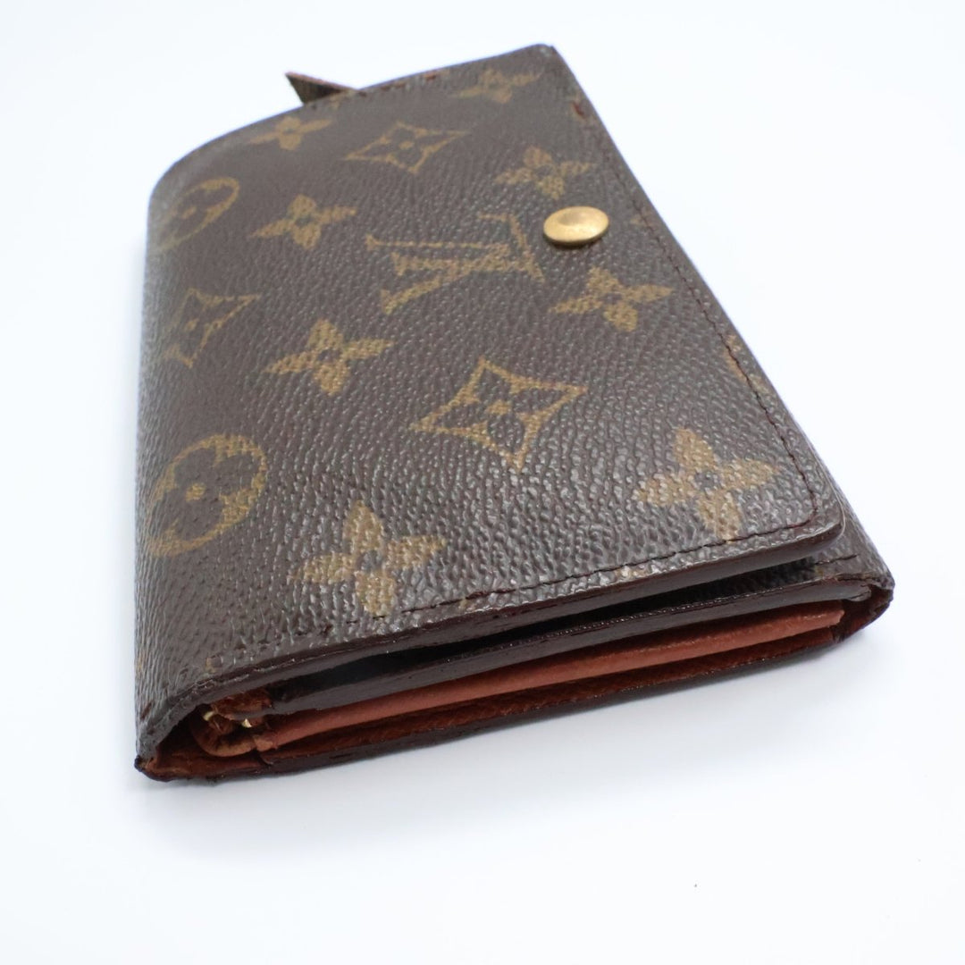 Louis Vuitton Brown Monogram Small Zippy Purse 8598 - Lux Central