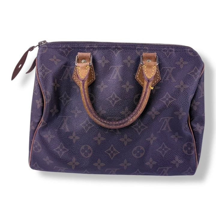 Louis Vuitton Brown Monogram Speedy 25 Handbag - Lux Central