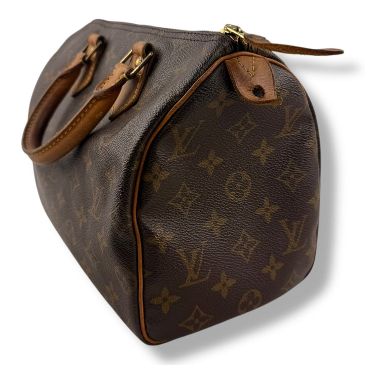 Louis Vuitton Brown Monogram Speedy 25 Handbag - Lux Central