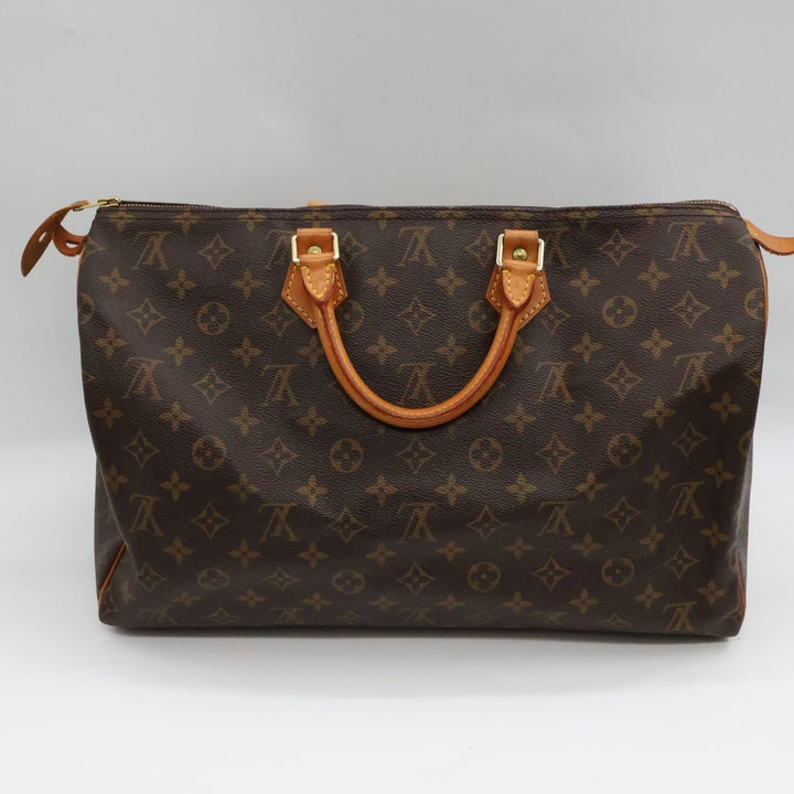 Louis Vuitton Brown Monogram Speedy 40 Handbag - Lux Central