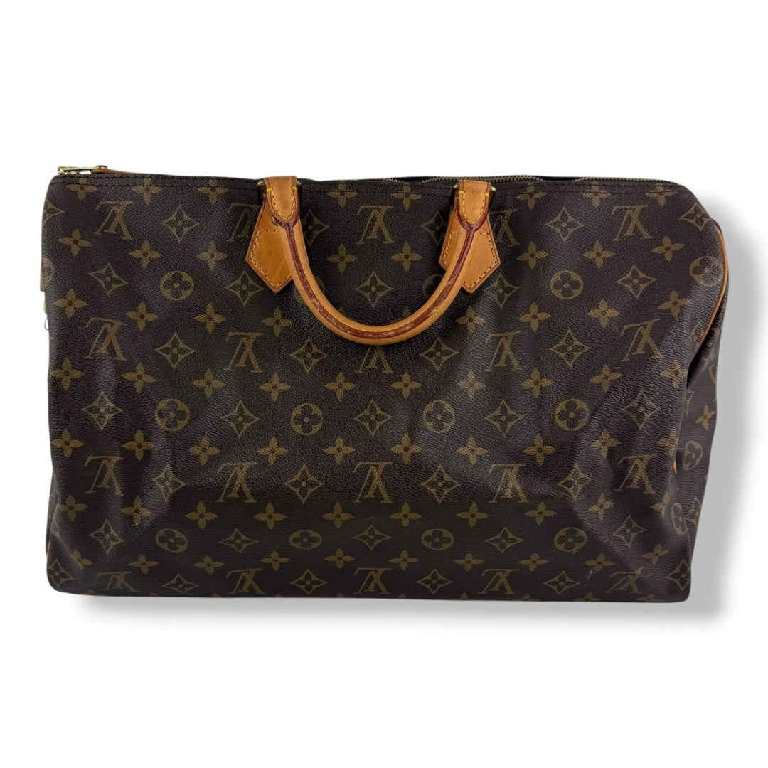 Louis Vuitton Brown Monogram Speedy 40 Handbag - Lux Central