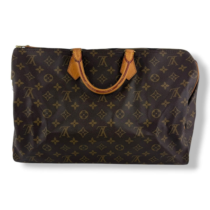Louis Vuitton Brown Monogram Speedy 40 Handbag - Lux Central