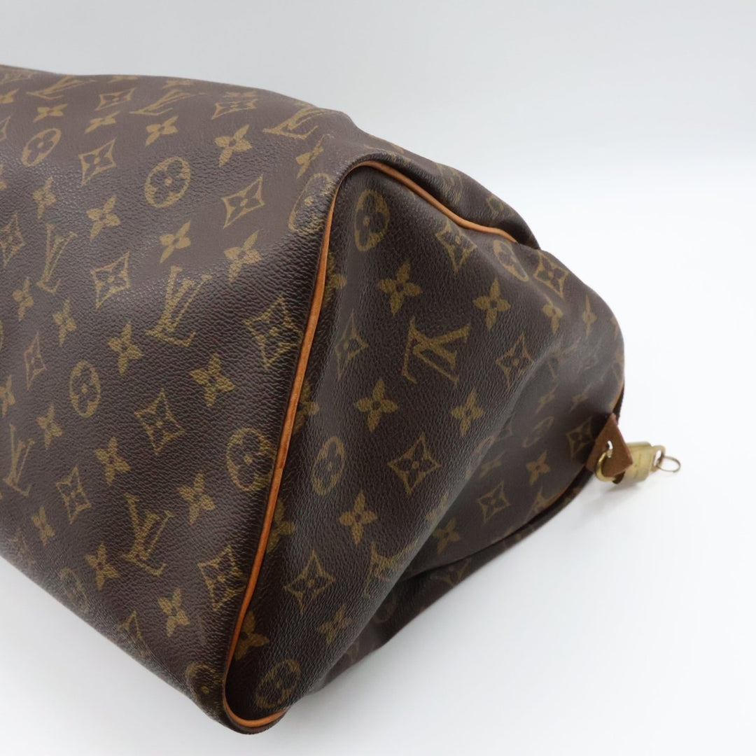 Louis Vuitton Brown Monogram Speedy 40 Handbag - Lux Central