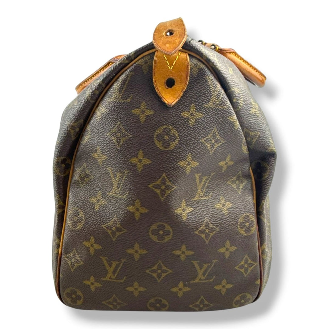 Louis Vuitton Brown Monogram Speedy 40 Handbag - Lux Central