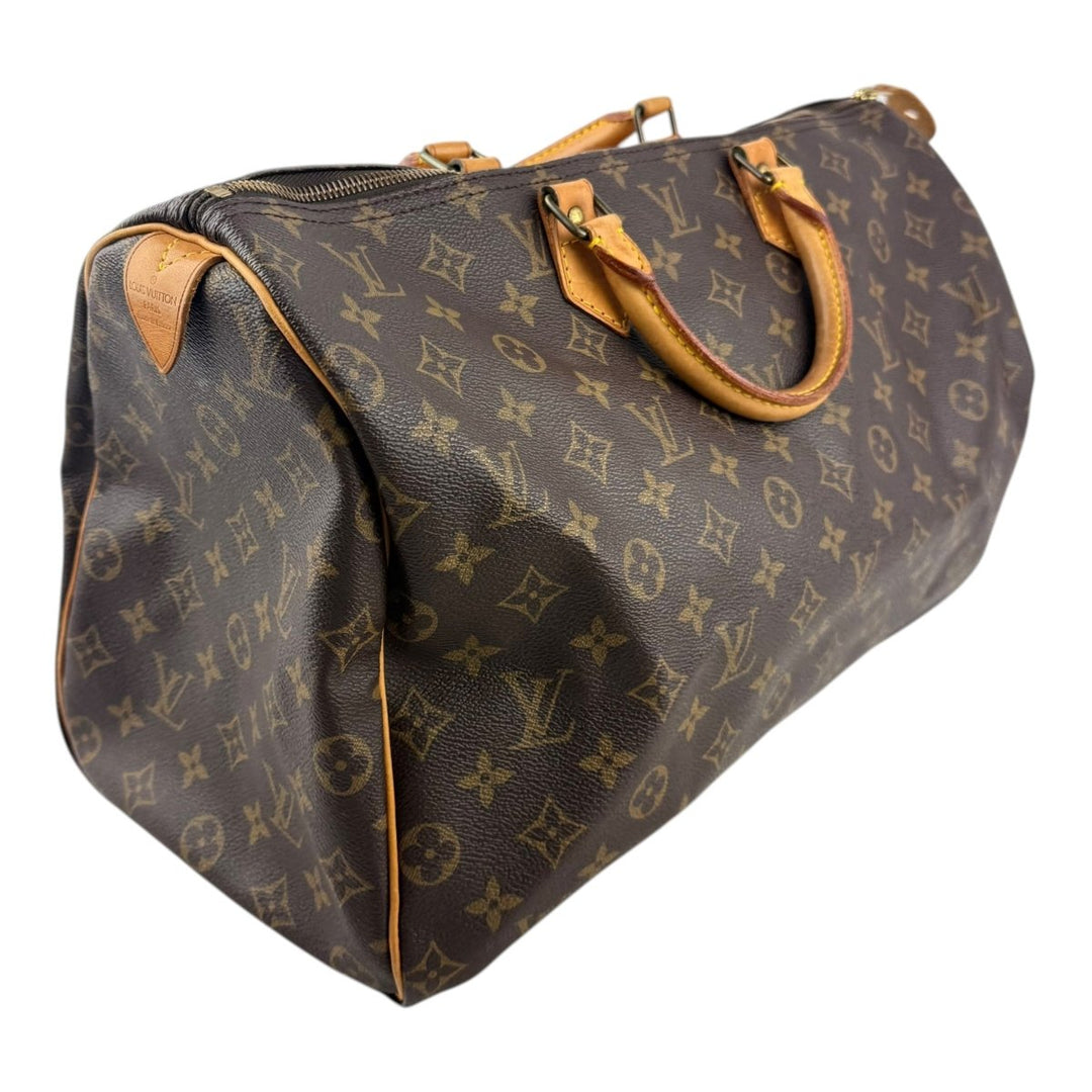 Louis Vuitton Brown Monogram Speedy 40 Handbag - Lux Central