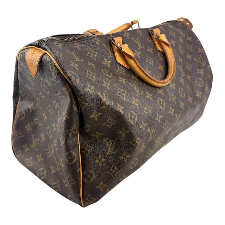Louis Vuitton Brown Monogram Speedy 40 Handbag - Lux Central