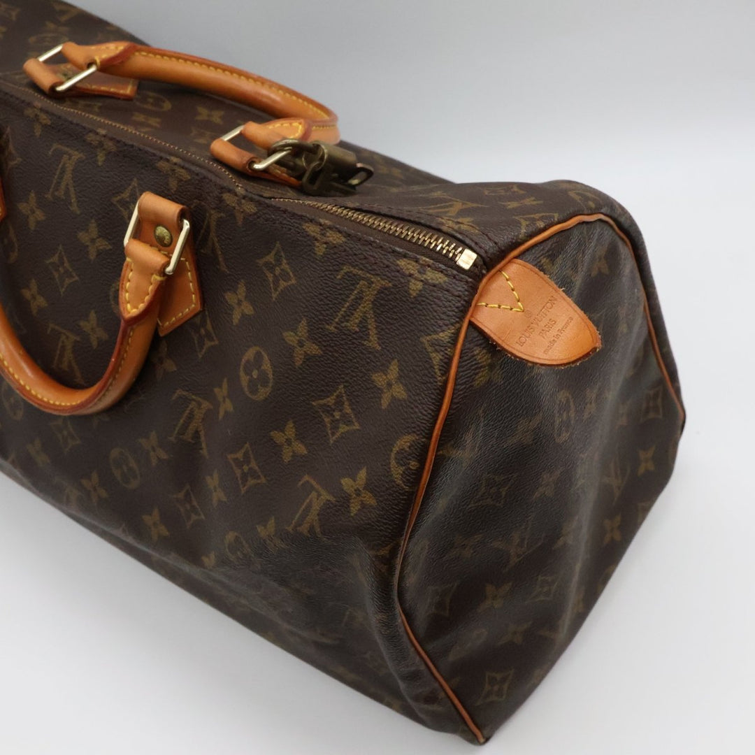 Louis Vuitton Brown Monogram Speedy 40 Handbag - Lux Central