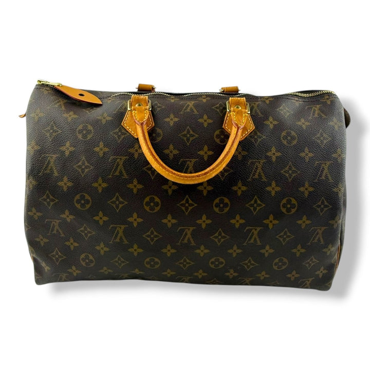 Louis Vuitton Brown Monogram Speedy 40 Handbag - Lux Central