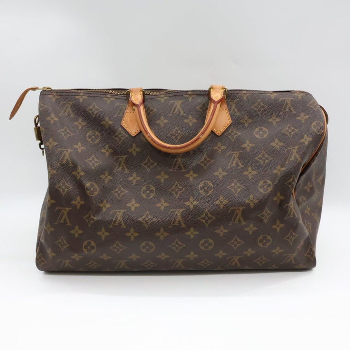 Louis Vuitton Brown Monogram Speedy 40 Handbag - Lux Central