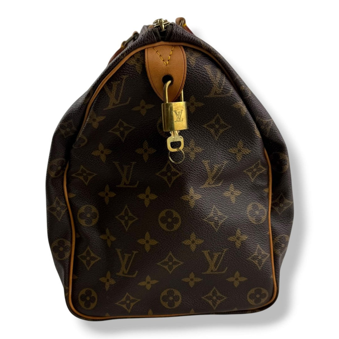 Louis Vuitton Brown Monogram Speedy 40 Handbag - Lux Central