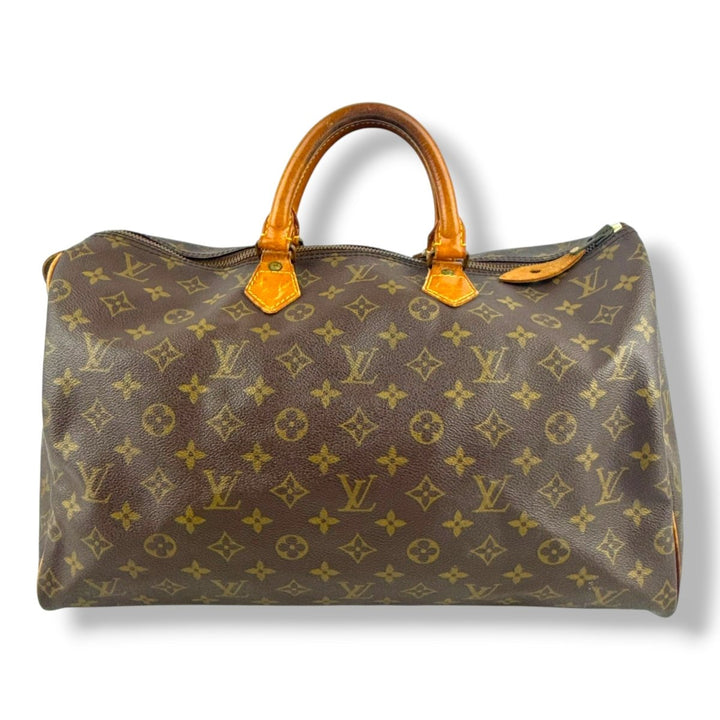 Louis Vuitton Brown Monogram Speedy 40 Handbag - Lux Central