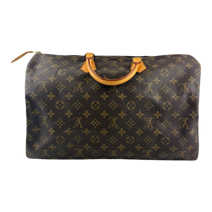 Louis Vuitton Brown Monogram Speedy 40 Handbag - Lux Central