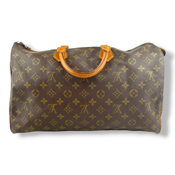 Louis Vuitton Brown Monogram Speedy 40 Handbag - Lux Central