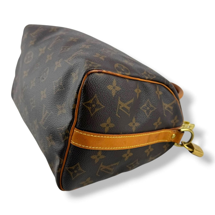 Louis Vuitton Brown Monogram Speedy Bandouliere 25 Handbag - Lux Central