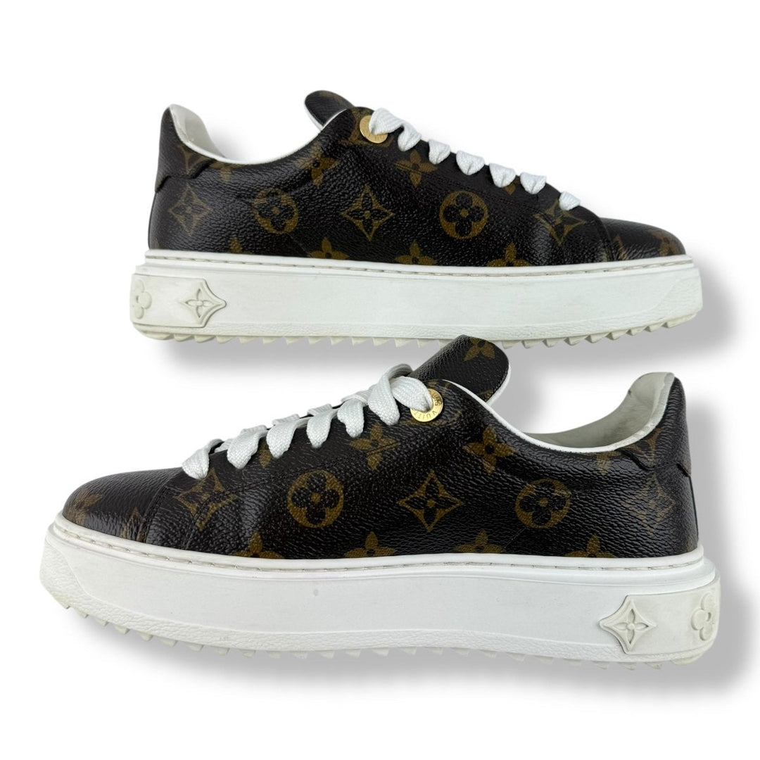 Louis Vuitton Brown Monogram Time Out LV UK 3 / EU 36 - Lux Central