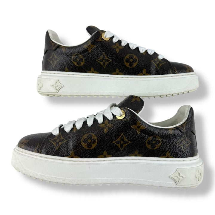 Louis Vuitton Brown Monogram Time Out LV UK 3 / EU 36 - Lux Central
