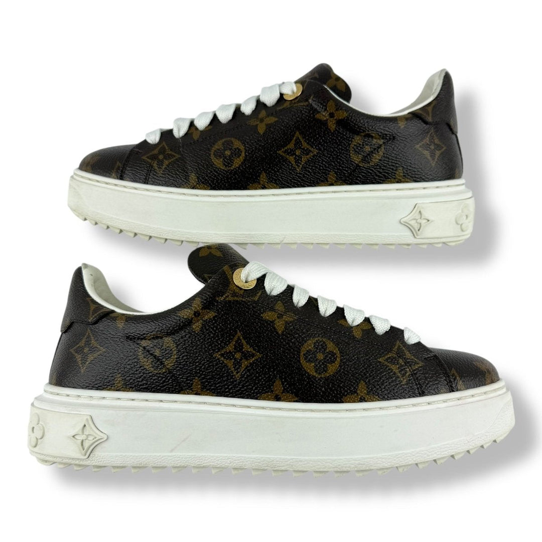 Louis Vuitton Brown Monogram Time Out LV UK 3 / EU 36 - Lux Central