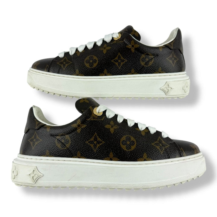 Louis Vuitton Brown Monogram Time Out LV UK 3 / EU 36 - Lux Central