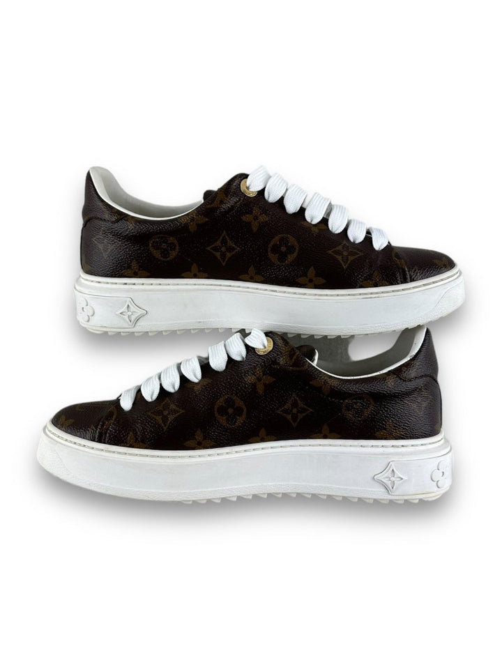 Louis Vuitton Brown Monogram Time Out UK 4.5 / EU 37.5 - Lux Central