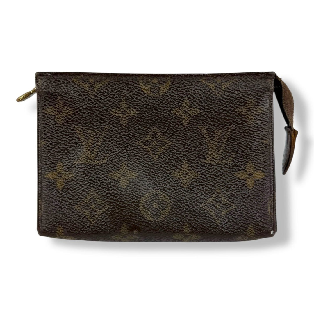 Louis Vuitton Brown Monogram Toiletry Pouch 15 Bag - Lux Central