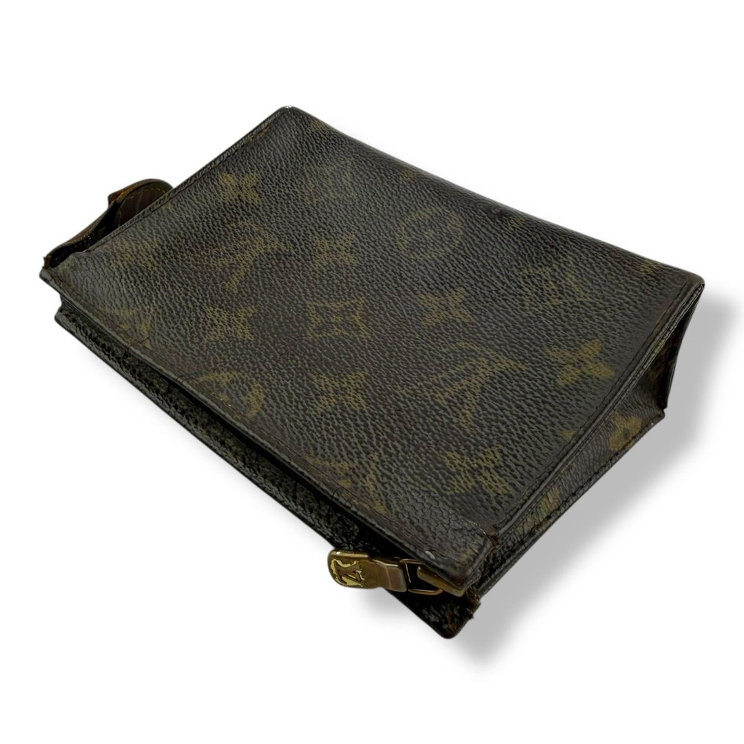 Louis Vuitton Brown Monogram Toiletry Pouch 15 Bag - Lux Central