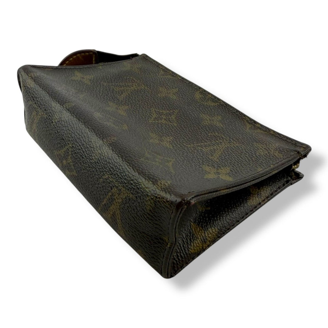 Louis Vuitton Brown Monogram Toiletry Pouch 15 Bag - Lux Central